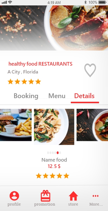 تطبيق أكل صحي - Healthy Food App