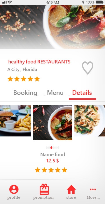 تطبيق أكل صحي - Healthy Food App
