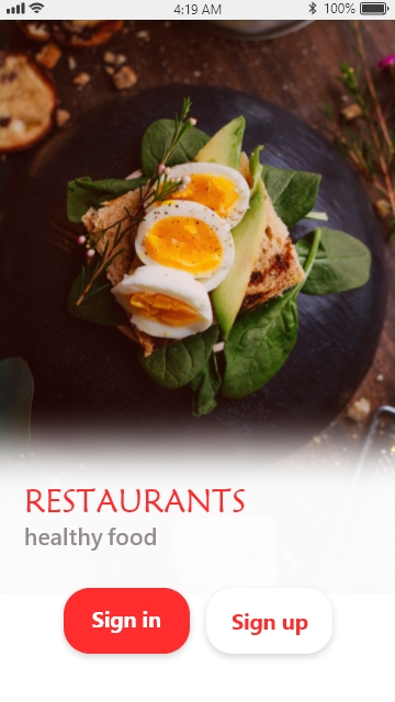 تطبيق أكل صحي - Healthy Food App