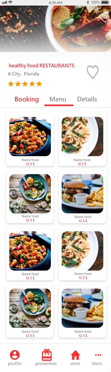 تطبيق أكل صحي - Healthy Food App