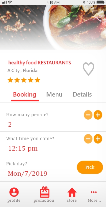 تطبيق أكل صحي - Healthy Food App